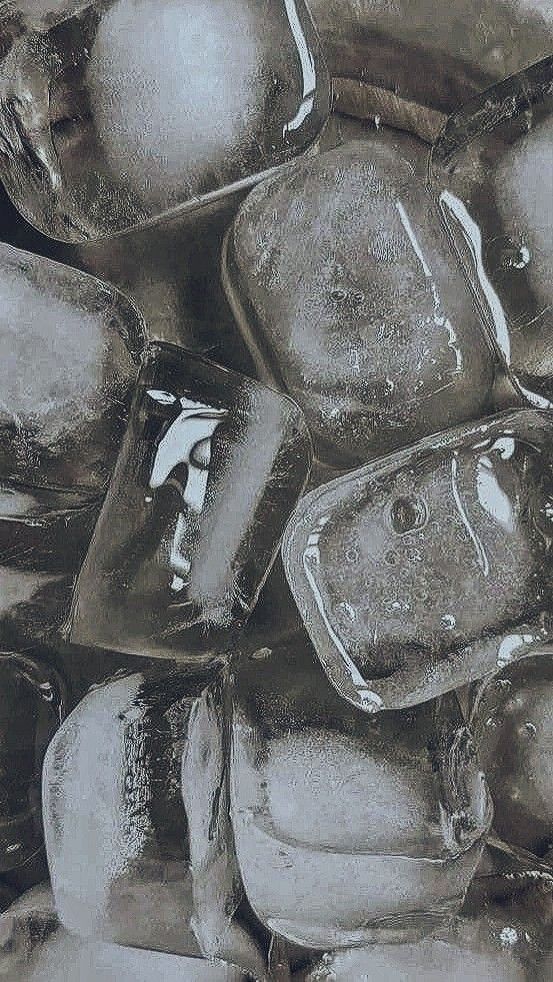Bain froid, glaçons